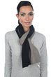 Kasjmier & Yak accessoires sjaals luvo zwart natuur 164 x 26 cm